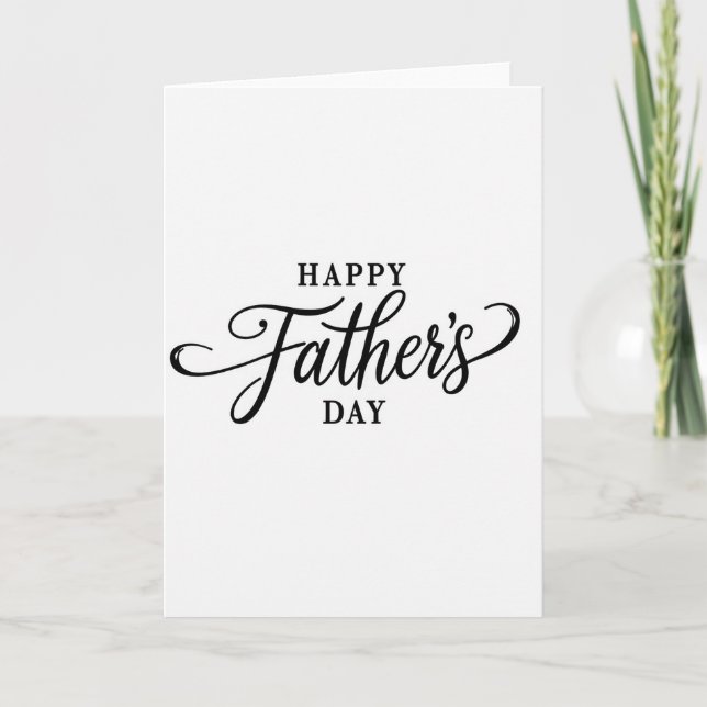 Refined Fathers Day Text Card (Front)