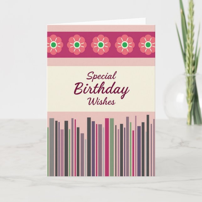 Refined Floral Celebration Card (Front)