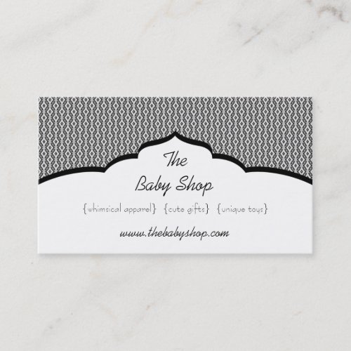 Refined Glam Business Card, Black