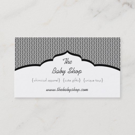 Customizable Refined Glam Business Card, Black