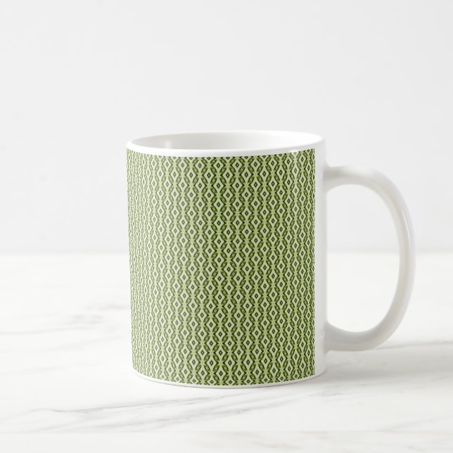 Refined Glam Mug, Olive Green Coffee Mug (Right)