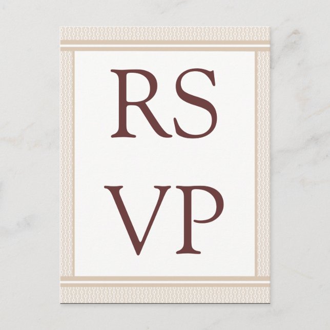 Refined Glam RSVP Card (Front)