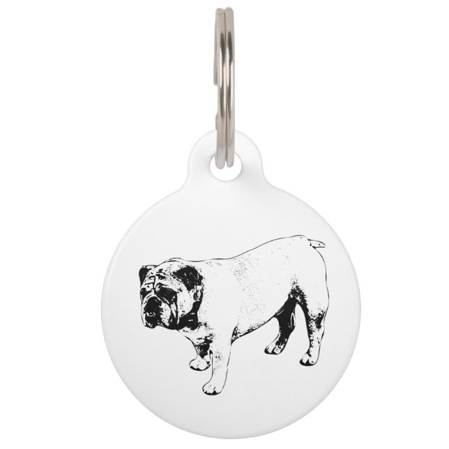 Refined Ink Mark Pet ID Tag (Front)