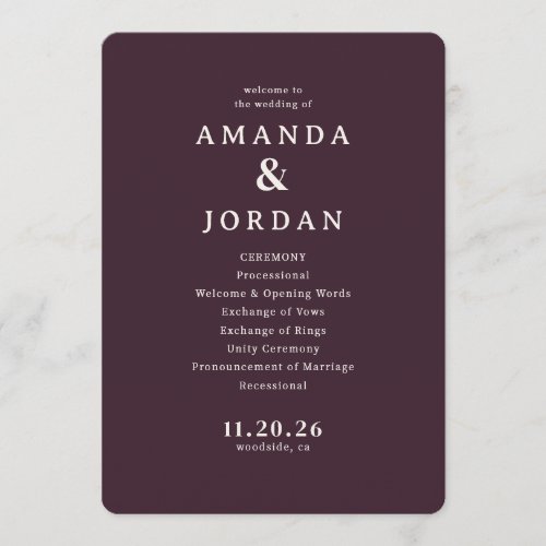 Refined Maroon Calligraphy Template