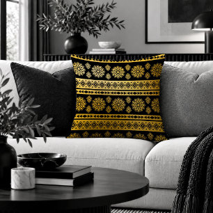 Refined Native Ethnic Pattern Accent Pillow Decor