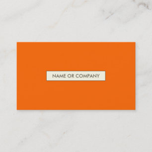 refined oranges business card