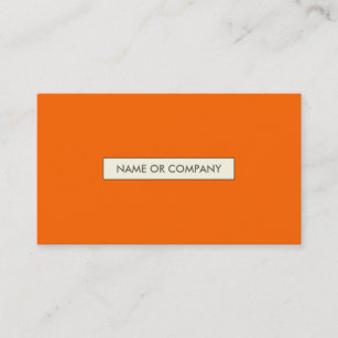 refined oranges business card