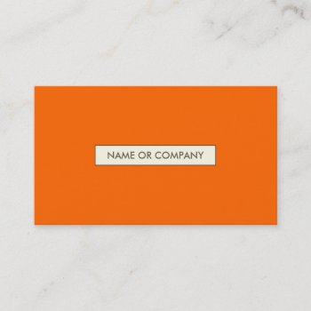 Refined Oranges Business Card by asyrum at Zazzle