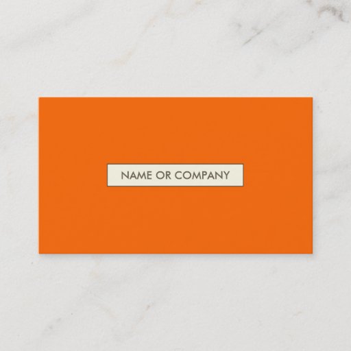 Customizable refined oranges business cards
