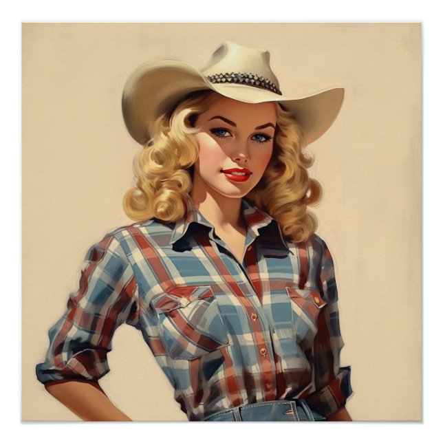 Refined Prairie Romance: Wild West Whispers Poster (Front)