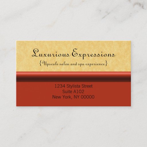 Customizable Refined Pro Business Card, Red Berry
