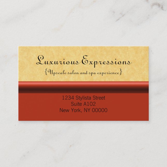 Refined Pro Business Card, Red Berry Card (Front)