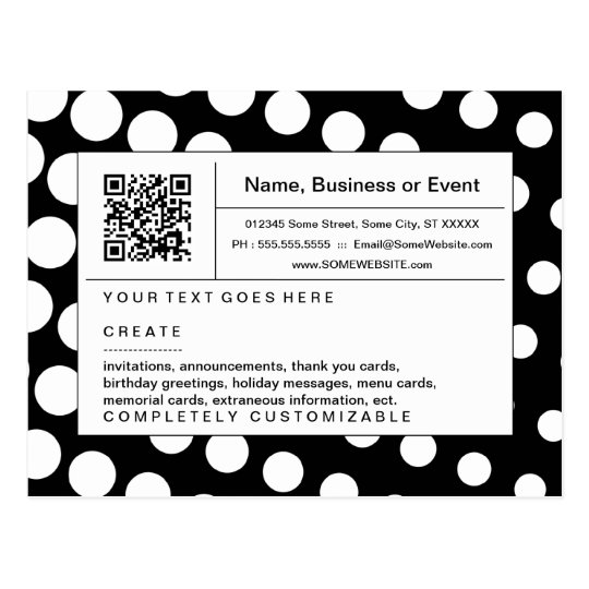 refined QR code : black and white halftone Postcard