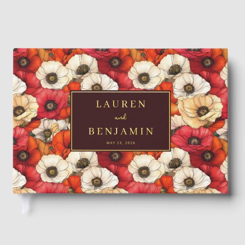 Refined Red and White Floral Pattern