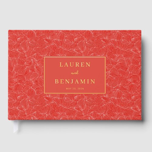 Refined Red Floral Pattern