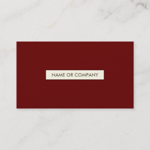 refined reds business card