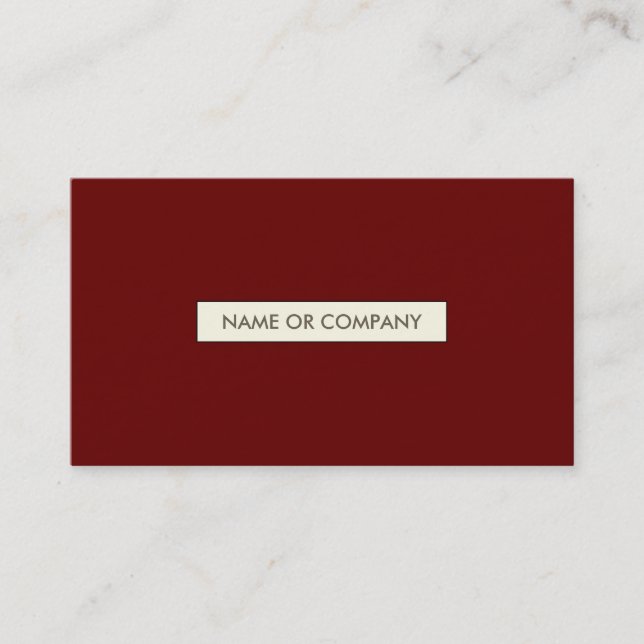 refined reds business card (Front)