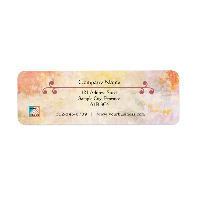 Refined Return Address Label - Cambrian Hot (Front)