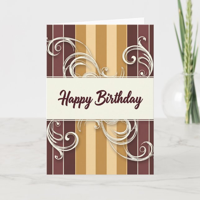 Refined Script Birthday Card (Front)