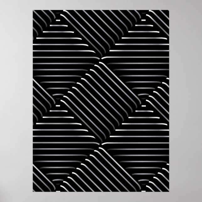Refined Square Pattern 2 Poster (Front)