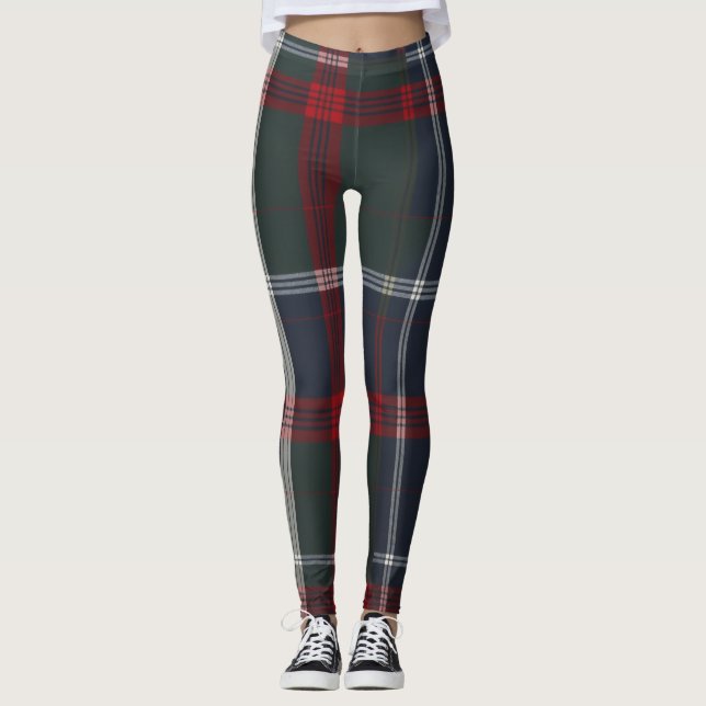 Refined tartan design leggings (Front)