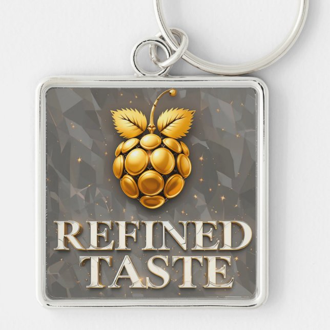 Refined Taste with Sparkling Highlights Keychain (Front)