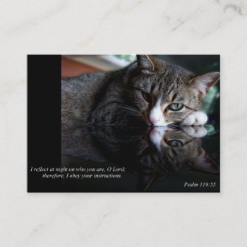 Reflect (cat) Business Or Calling Cards by jaisjewels at Zazzle