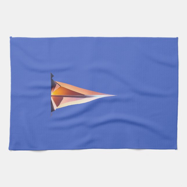 Reflect — Minimalist Light-Tone Logo Design Kitchen Towel (Horizontal)