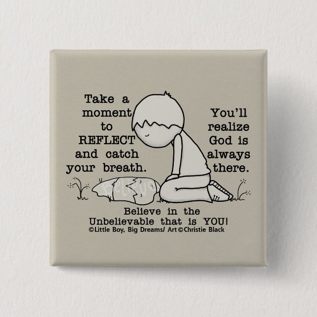 Reflect Pinback Button (Front)