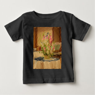 Reflected Blooms Art Print Baby T-Shirt