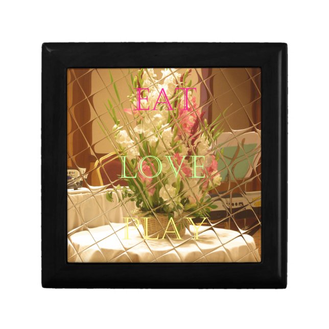 Reflected Blooms Art Print Jewelry Box (Front)