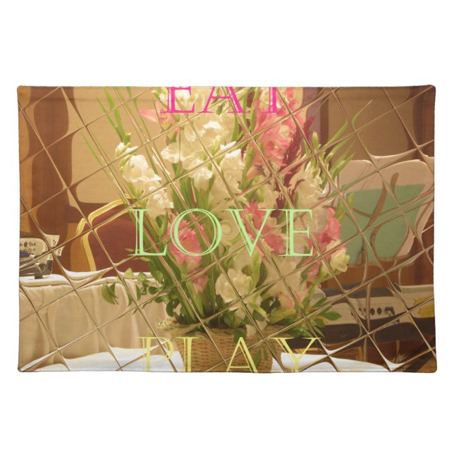 Reflected Blooms Art Print Placemat (Front)