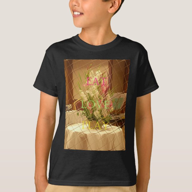 Reflected Blooms Art Print T-Shirt (Front)