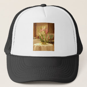 Reflected Blooms Art Print Trucker Hat