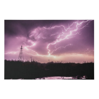 Reflected Lightning 2 Faux Canvas Print