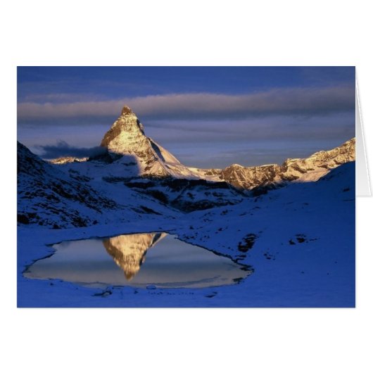 Reflected Matterhorn, Switzerland Cards (Front Horizontal)