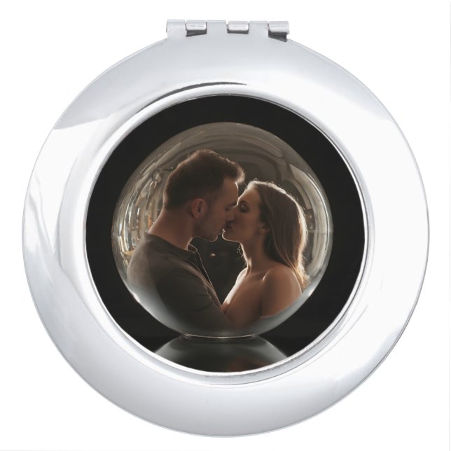Reflected Romance: Lover's Kiss Compact Mirror (Front)