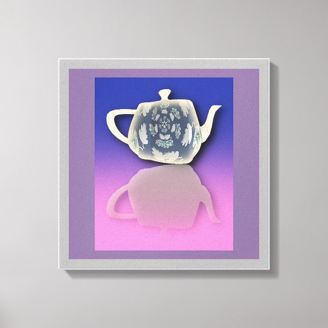 Reflected Teapot  Canvas Print (Front)
