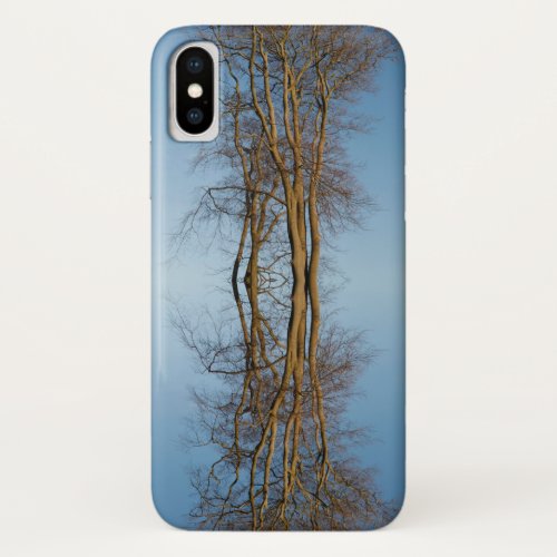 Reflected trees iPhone XS case