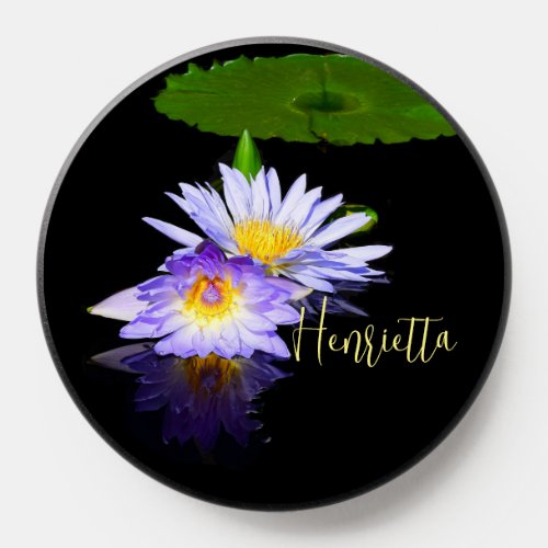 Reflected Water Lily Flower Phone Grips PopSocket