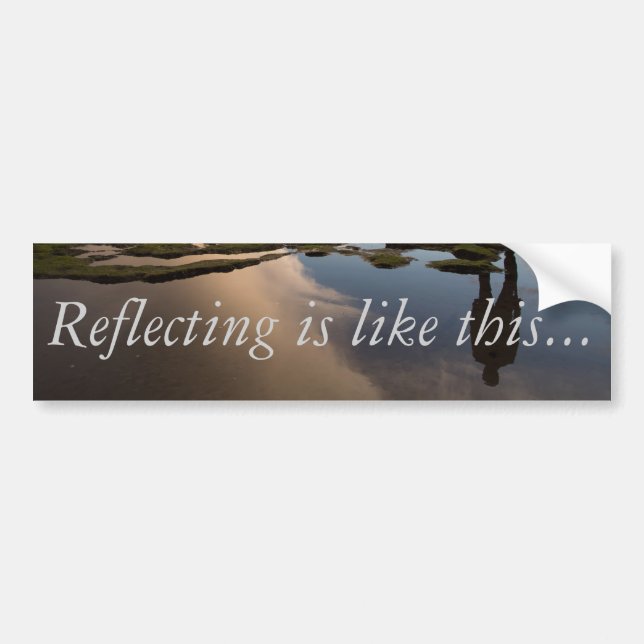 Reflecting - Bumper Sticker (Front)