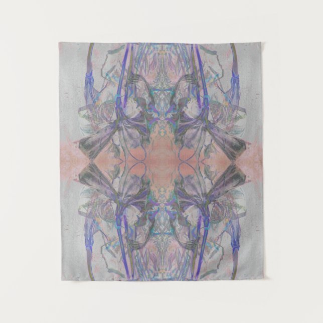 Reflecting Lilies Tapestry (small - detail) (Front)