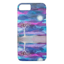 Reflecting Moon Phone Case by Leslie Clair Bures