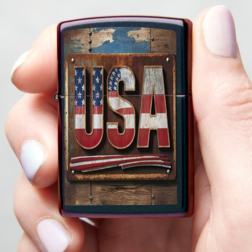 Reflecting Patriotism USA Zippo Lighter