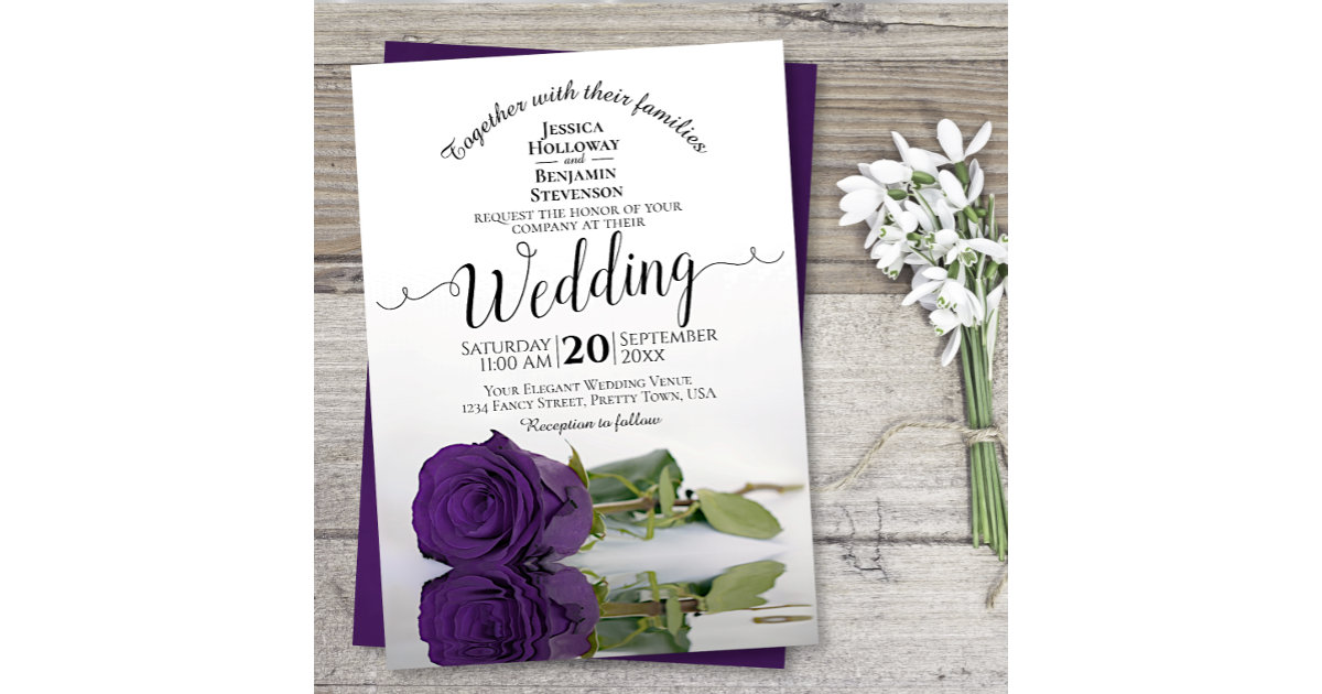 Floral Green and Gold 5 x 7 Invitation Set - 25 Pack - by Jam Paper
