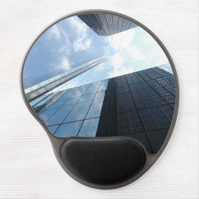 Reflecting skyscrapers gel mouse pad (Front)