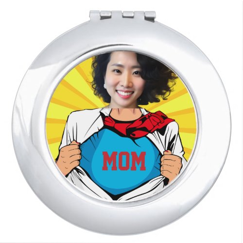 Reflecting the Superhero in Every Mom_Personalized Compact Mirror