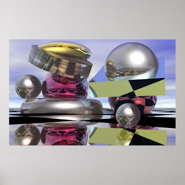 Reflecting worlds poster (Front)