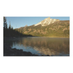 Reflection at Jenny Lake Grand Teton National Park Rectangular Sticker