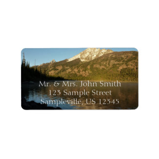 Reflection at Jenny Lake I Label